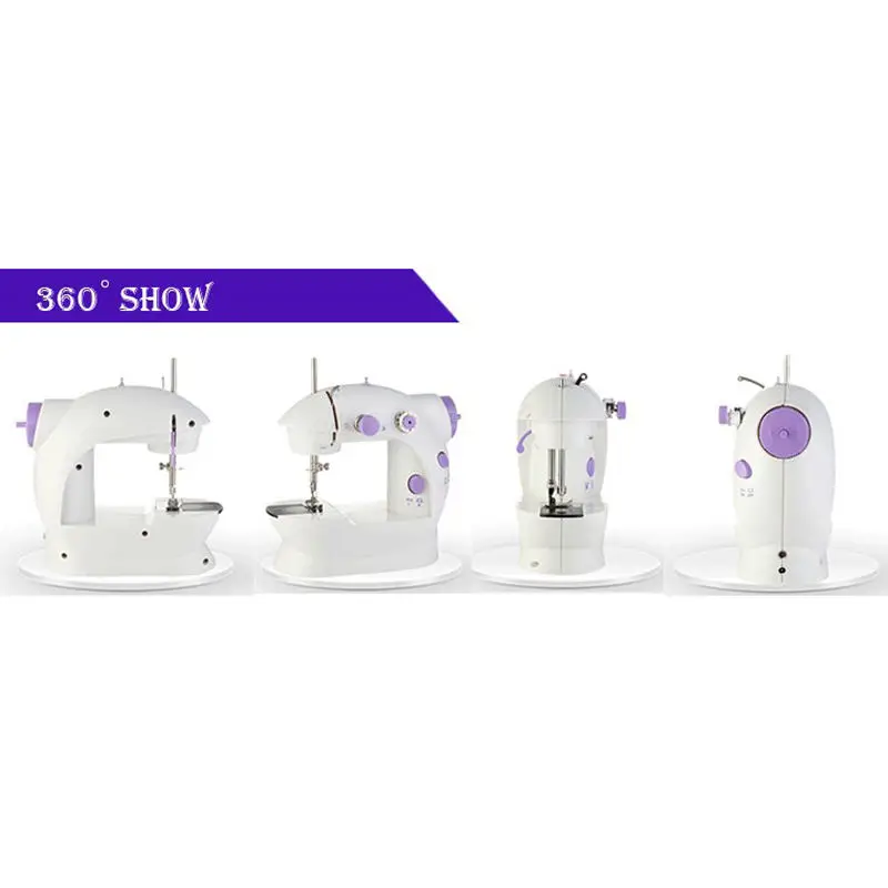 1 шт. мини Ручные педальные Швейные машины двойная скорость нить