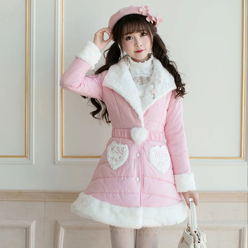 Принцесса Сладкая парки в стиле Лолиты подходящие ко всему корейские девушки