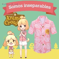 2020 animal crossing t shirt cosplay costume women men fashion isabelle short sleeve tees new horizons shirts and t shirt