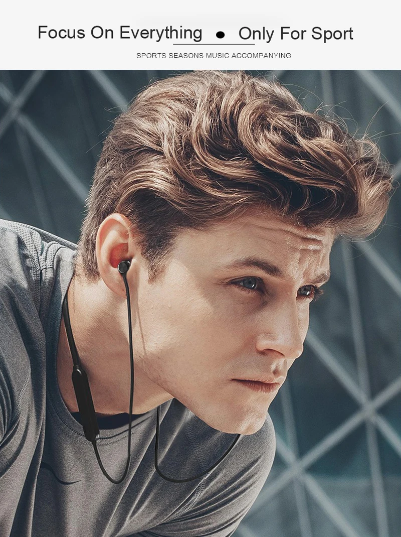 Беспроводные наушники-вкладыши M9 с шумоподавлением магнитная Bluetooth-гарнитура