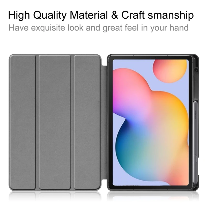 Новый легкий тонкий чехол для Samsung Galaxy Tab S6 Lite 10 4 ''SM P610 SM P615 с ручкой держатель