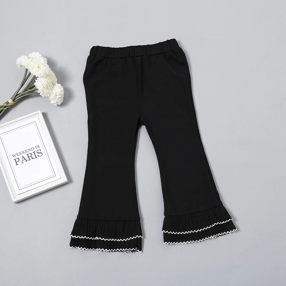 

YOYOSHOW fall new girls pants fashion clothes girls bell bottoms 1-5 years old girls pants baby girl bell bottoms