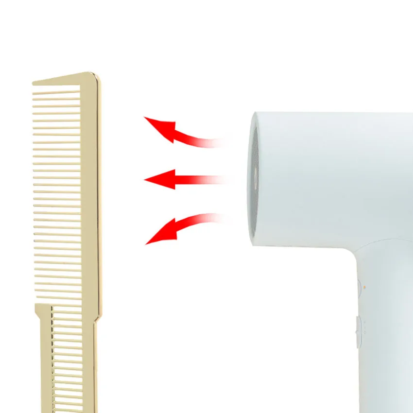 

Electroplated Detangling Hair Comb Hairdressing Care Styling Oil Combs Hairbrush, Professional Haircut Comb Hair Brush Tools