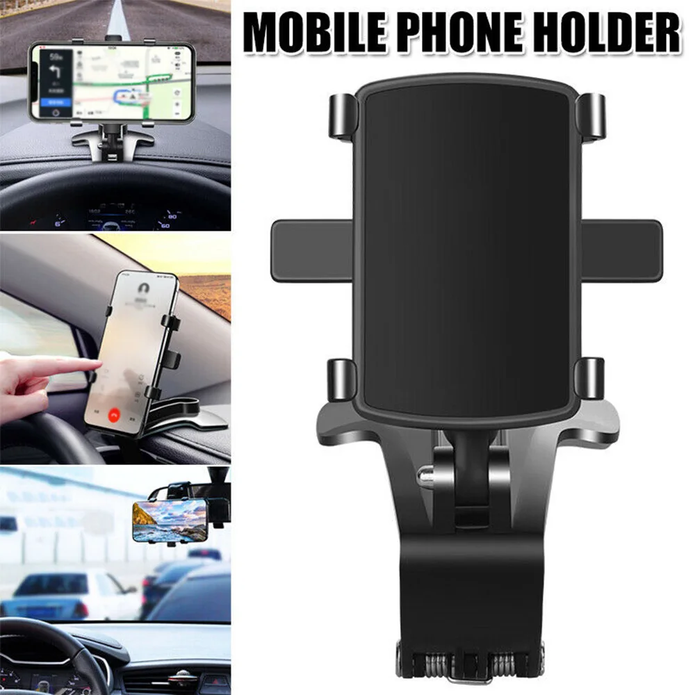 

Car Dashboard Phone Holder Universal ABS Clip Holder Mounts Safe Driving