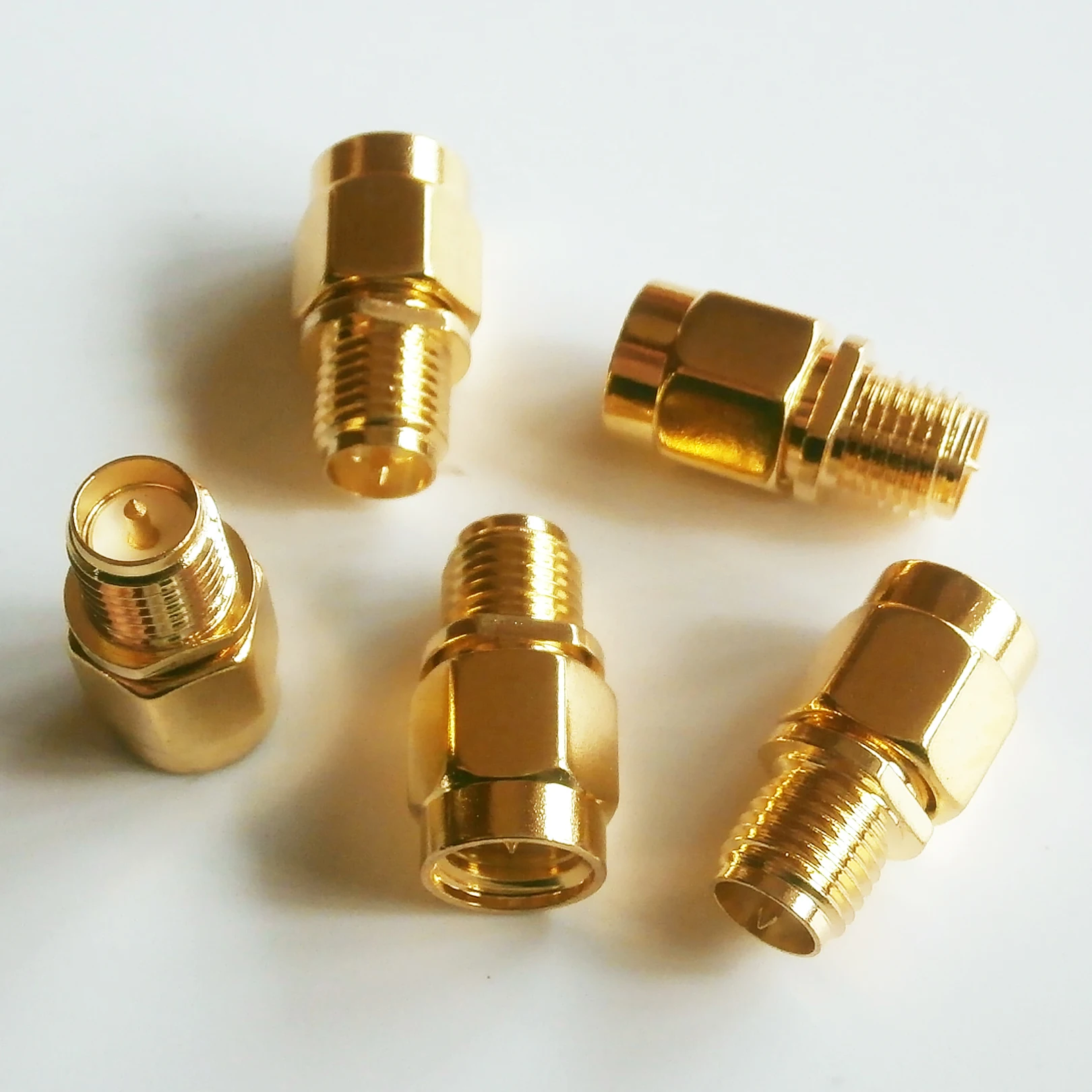 1 шт. SMA Male To RP-SMA RPSMA RP Female Plug кабель антенна разъем позолоченная Латунь Прямой