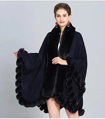 New Womens Short Capes Faux fur Wraps Shawls for Winter Outwear Formal Party Cloak | Свадьбы и торжества
