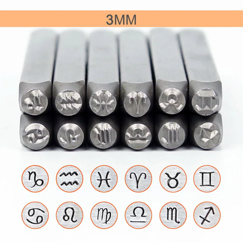 3 мм гороскоп/Двенадцать созвездия зодиака Знак 12 шт. дизайн браслет &quotсделай