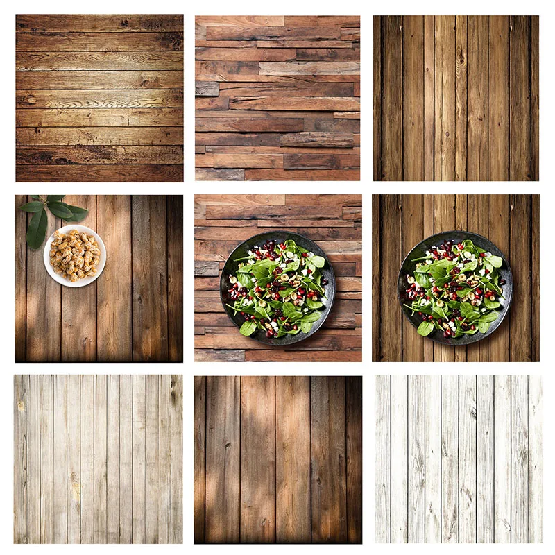 ALLOYSEED 60x60 см Ретро деревянная доска текстурный фон для фотосъемки фото студии