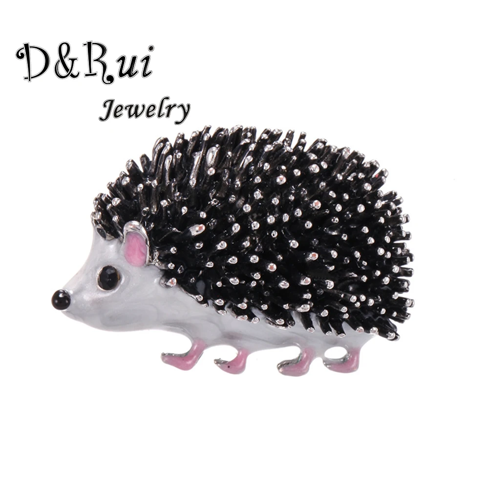 

2021 New Brooches Enamel Lovely Big Hedgehog Brooches for Women Walking Pets Animal Party Cartoon Dripping Oil Brooch Pin Gift