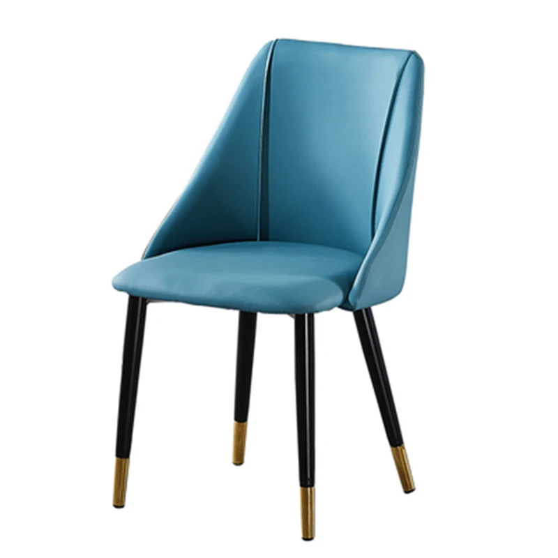 Скандинавское металлическое кресло из искусственной кожи стулья для ресторана