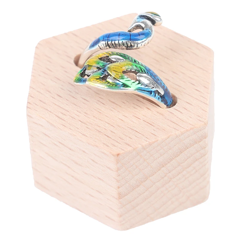 Кольцо-держатель из натурального дерева многоразовое винтажное шестигранное