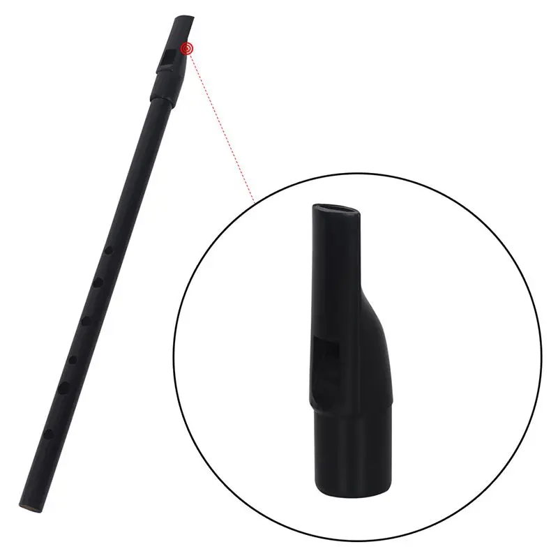 Irish Whistle Ireland Flute whistle Tin Key of D Penny 6 Holes Chanter Mini pocket Musical Instrument Blac | Спорт и развлечения