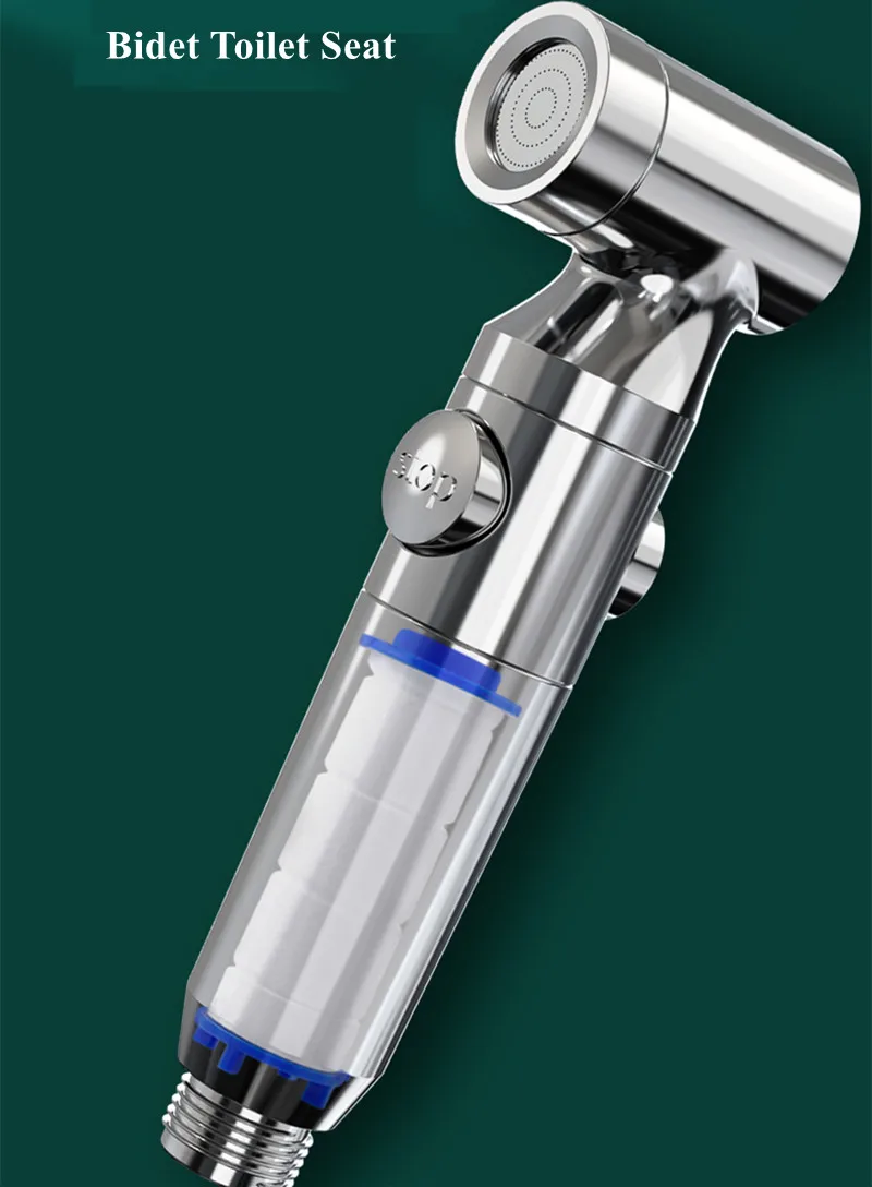 bathroom accessories handheld biddet faucet attachment self cleaning shower head sprayer bidet toilet seat with hose free punch free global shipping