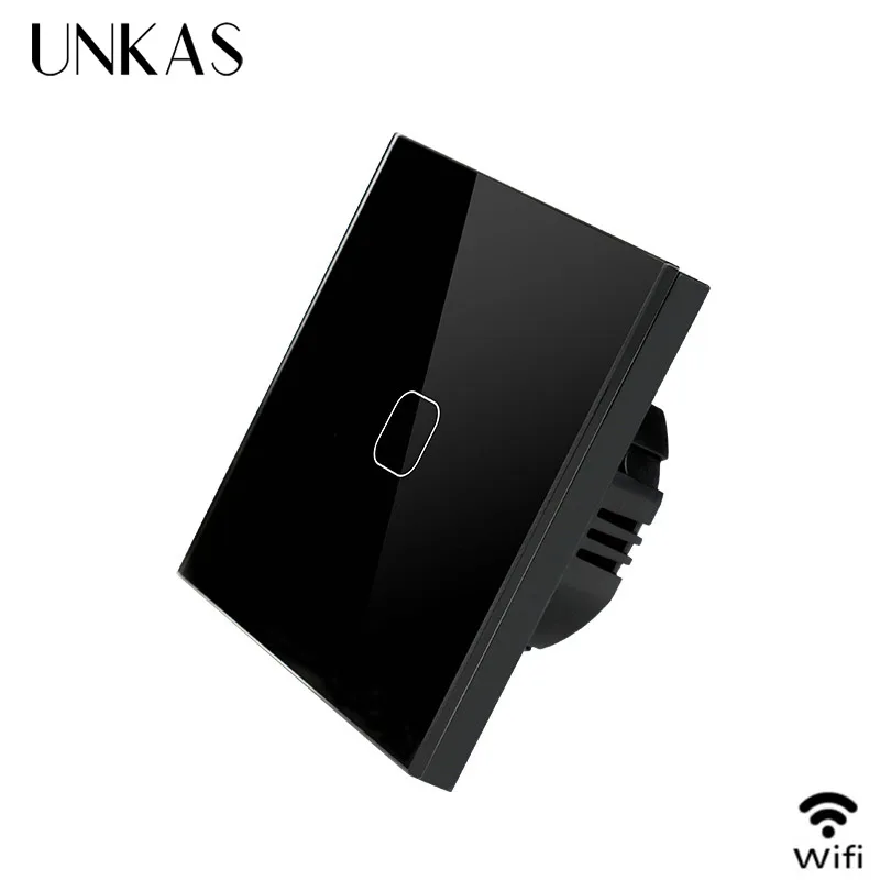 UNKAS EU/UK работает с Alexa / Google Home WI FI умный сенсорный переключатель приложение