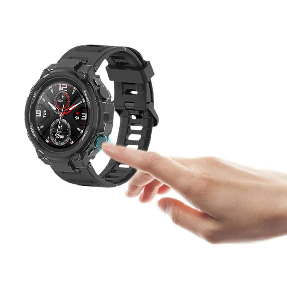 Жесткий чехол из поликарбоната для Huami Amazfit T Rex аксессуары часов прозрачный