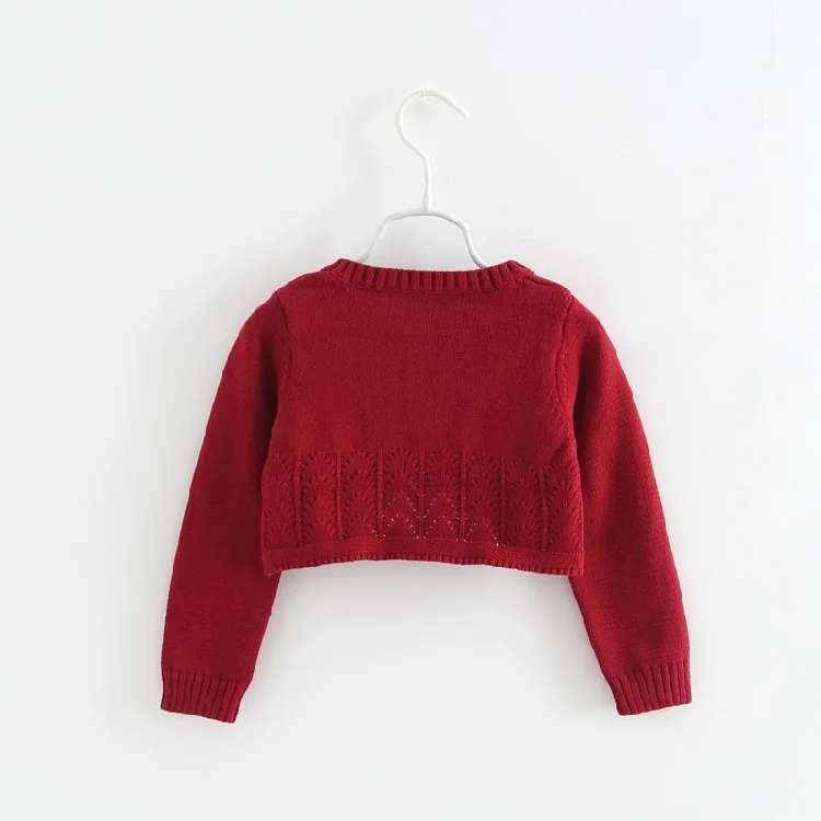 Red Baby Girls Sweater Cardigan Cotton Navy Blue Jackets Outerwear Coat Kid Clothes for 1 2 Year Old 195105 |