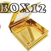 BOX 12 Заказная этикетка посылка коробка для ресниц, без ресниц внутри пользовательская Личная этикетка круглая коробка для продажи kklashes - Цвет: BOX 12