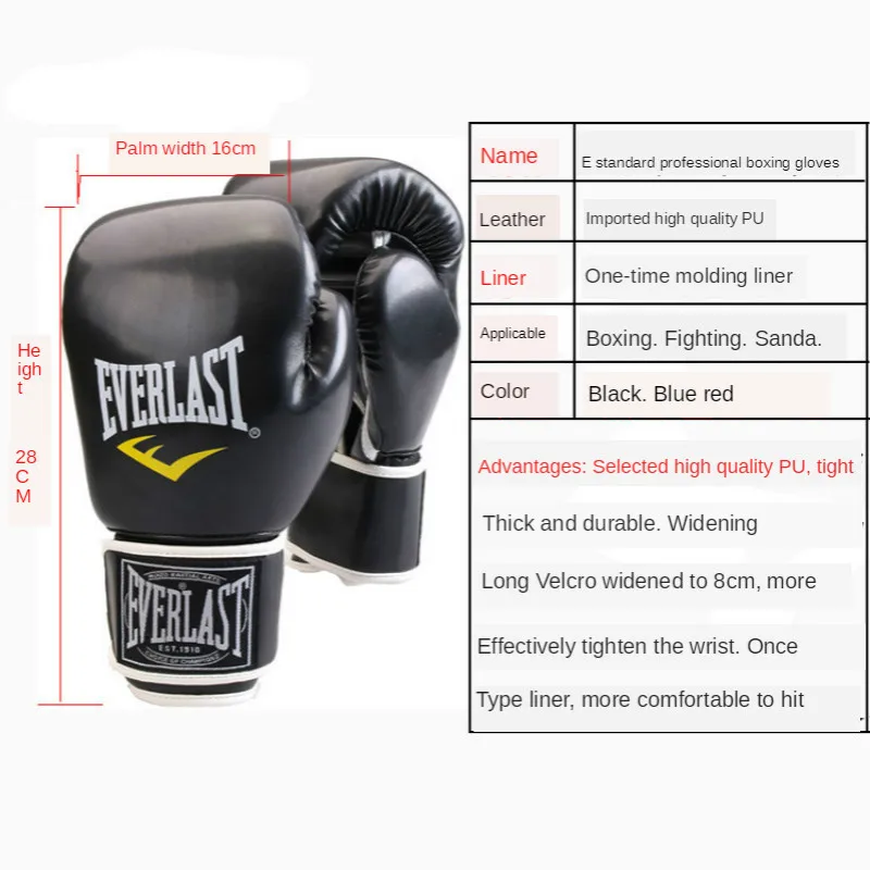 

MMA Boxing Gloves for Kids Adults Muay Thai Boxe Sanda Equipment Free Fight Martial Arts Kick Boxing Training Glove 6 8 10 12 OZ