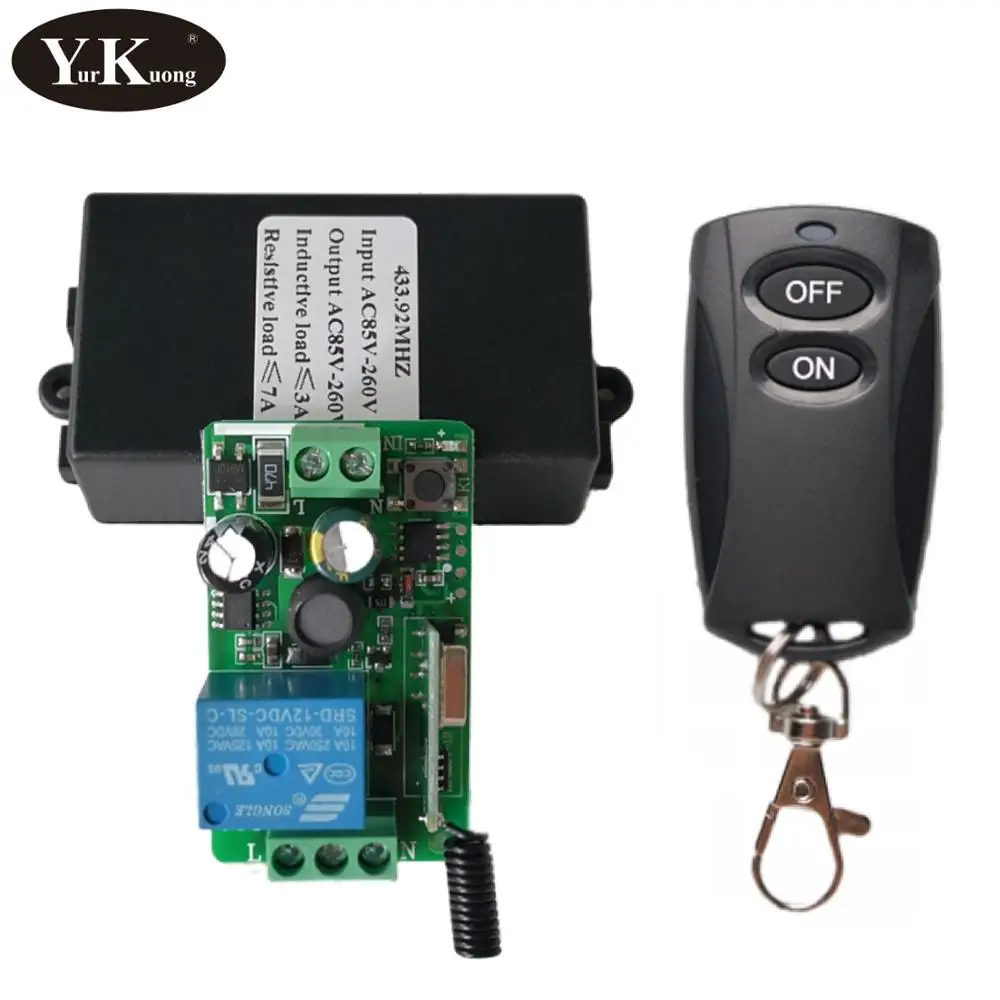 1 Remote 1 Receiver Умный дом дистанционное управление переключатель 315 433 RF беспроводные выключатели для Светодиодный гирлянды праздничное освещение люстра потолочные светильники - Цвет: 1 Remote 1 Receiver