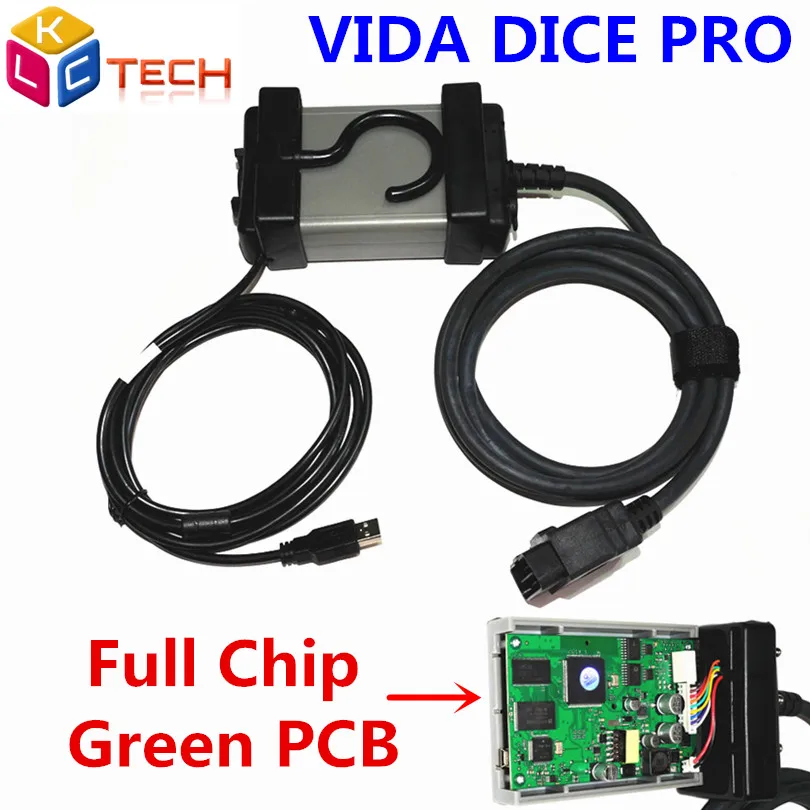 Руссия! Полный чип Vida Dice PRO 2014D многоязычные Dice Pro+ Pro зеленая доска полная функция диагностический сканер инструмент