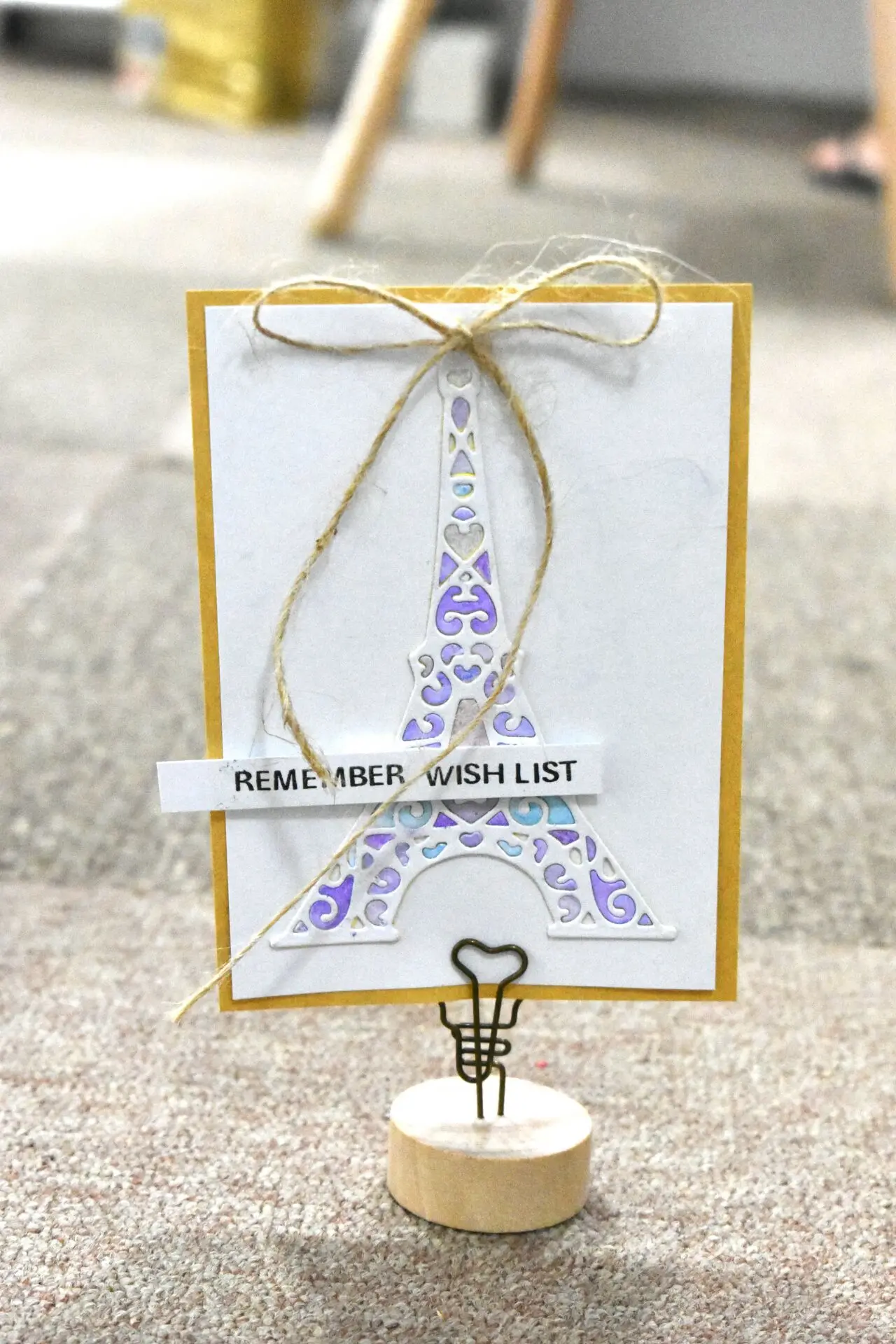 Вырезанная в виде Эйфелевой башни отделка для скрапбукинга тиснение бумага