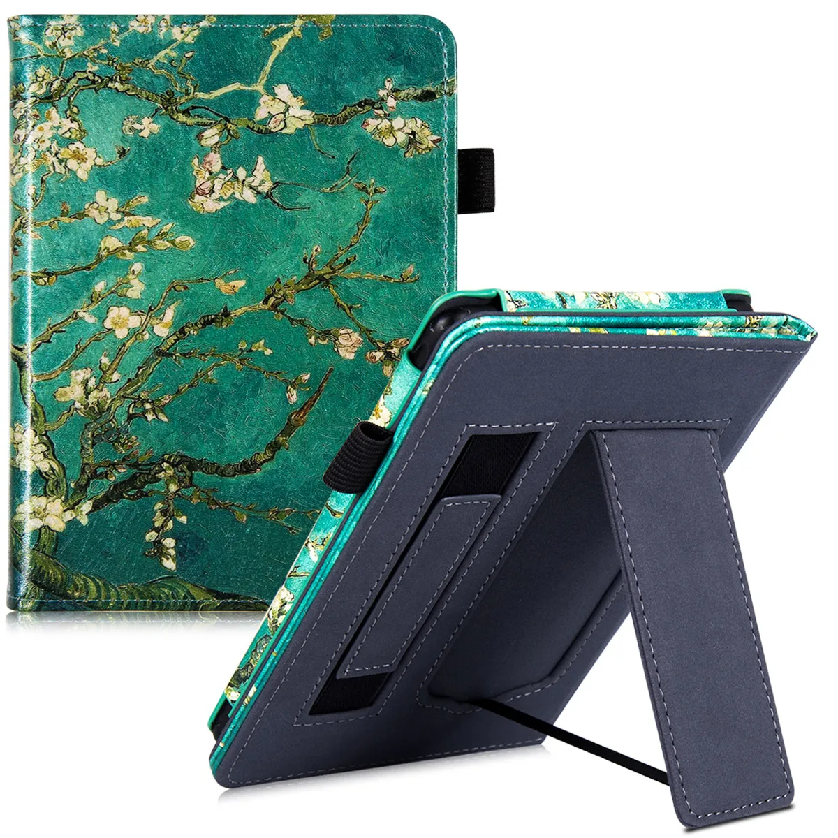 

Kindle Paperwhite 7th Generation Case with Stand/Hand Strap - PU Leather Cover for Kindle Paperwhite 6th Generation eReader