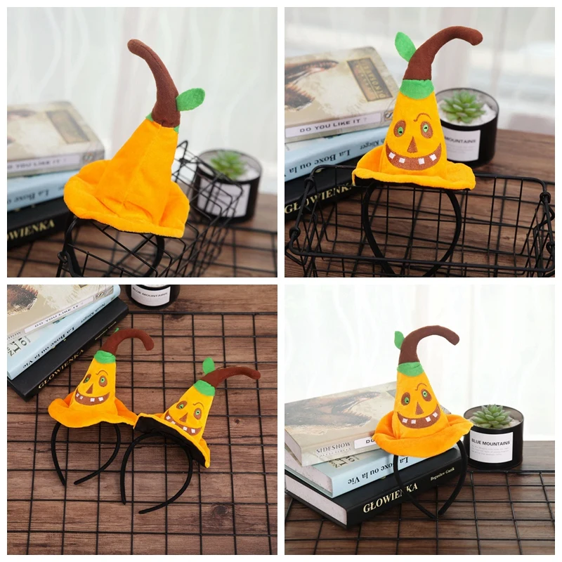 Новое поступление милая шляпа ведьмы в виде тыквы для Хэллоуина головной убор