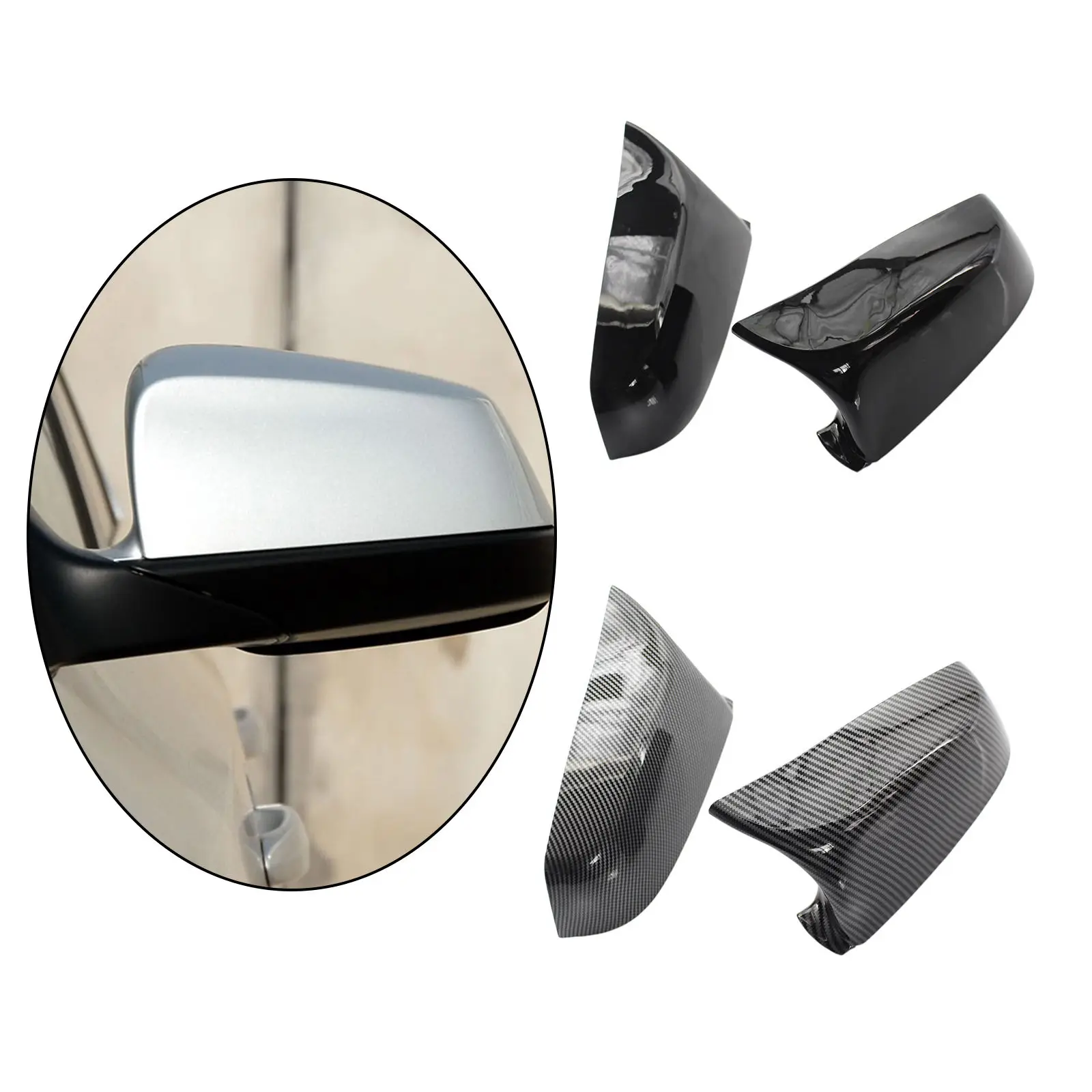 

2 шт., накладки на зеркала заднего вида для BMW E60 E61 F10 F11 F01 08-13