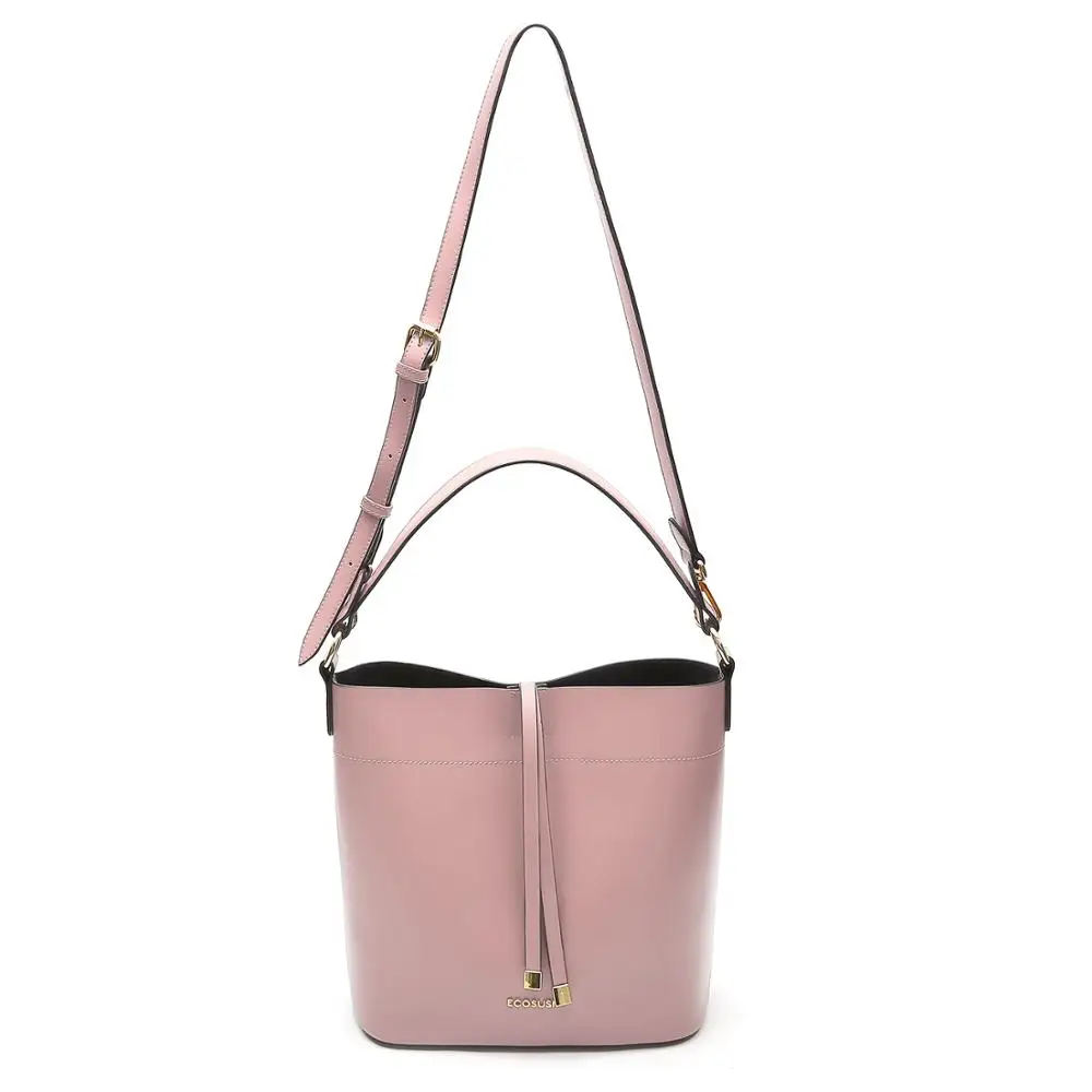 Женская сумка мессенджер ECOSUSI из искусственной кожи с двумя ремнями 11