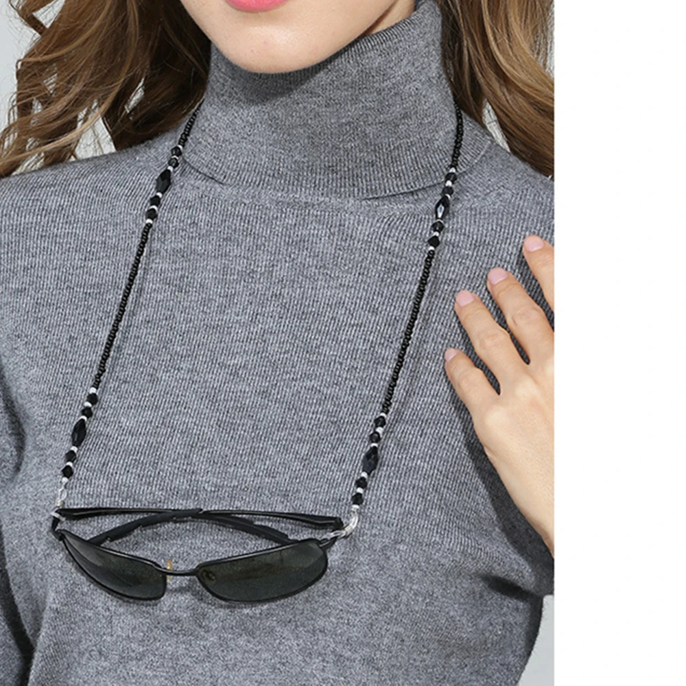 Модный шикарный женский ремень черный для шеи с бусинами | Аксессуары одежды