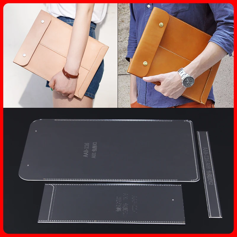 1 комплект Акриловый шаблон для рисования ручной кожаный рисунок DIY кожаная сумка