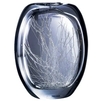 cx glass crystal vase creative and slightly luxury handmade ice silk pattern ornaments