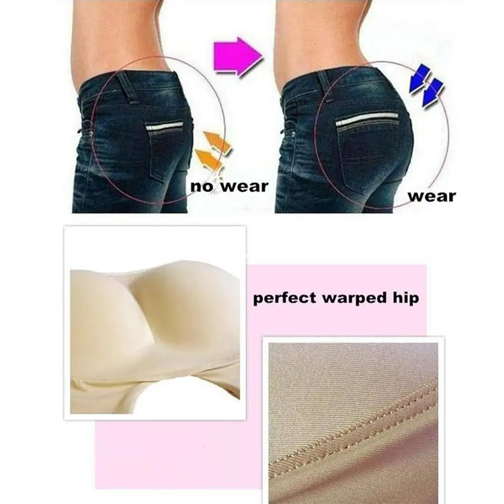 Корректирующее белье для ягодиц нижнее женщин трусики с подкладкой бесшовное
