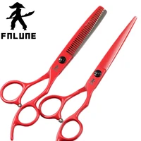 fnlune 6 0 japan steel professional hair salon scissors cut barber accessories haircut thinning shear hairdressing tool scissors