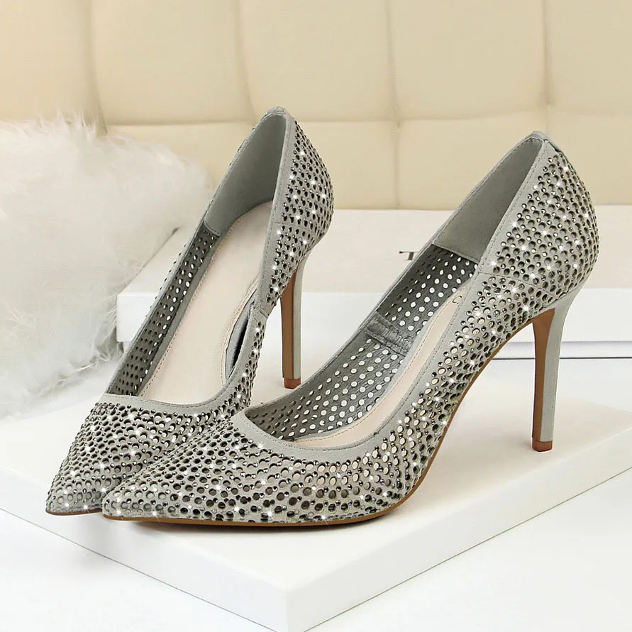 2019 Женские Зеленые ботинки винного цвета на высоком каблуке 9 5 см роскошные