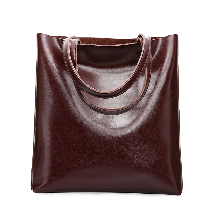 

Women Handbag Genuine Leather Handbags Big Women's Tote Bags Female Fashion Designer High Quality Office Ladies Shoulder Bags
