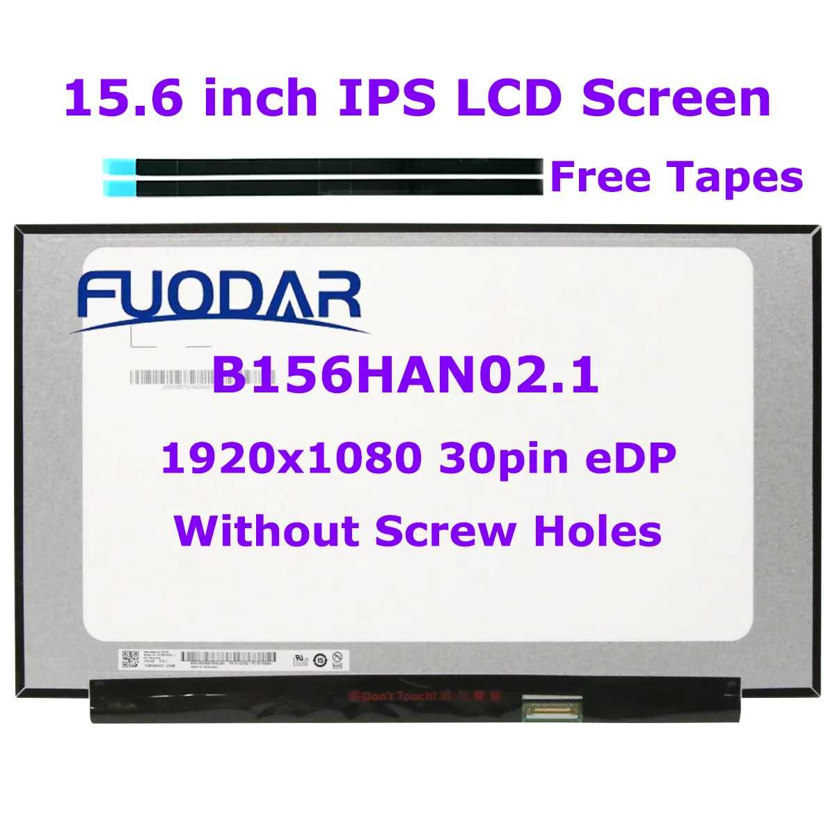 

15.6 Laptop LCD Screen B156HAN02.1 Fit LP156WFC-SPD1 NV156FHM-N48 N156HCA-EAB For Lenovo S340-15 3-15ARE ThinkPad T590 30pin eDP