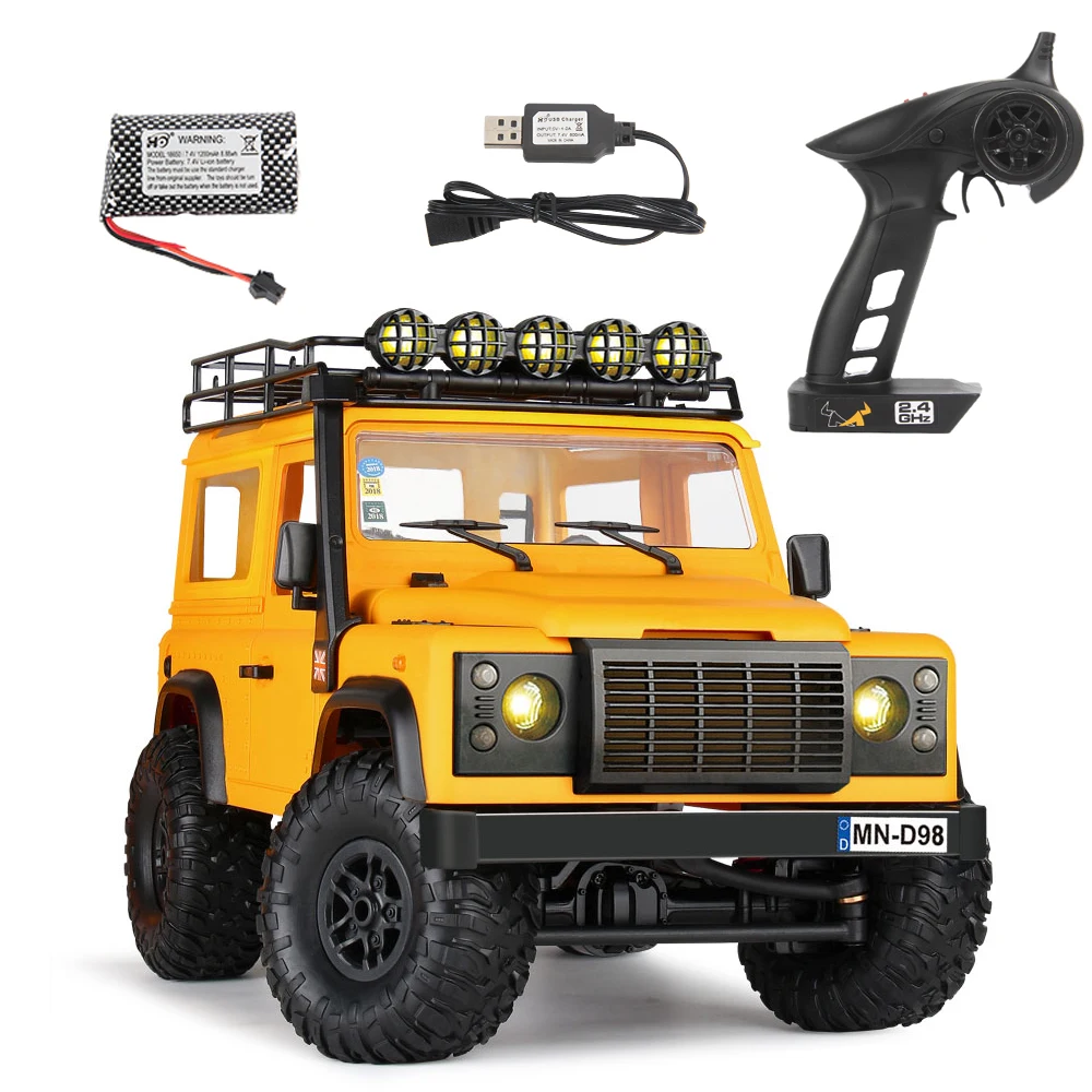 2021 NEW MN98 1:12 RC Car 2.4G 4WD RTR Version Rock Crawler Defender Pickup Remote Control Truck for Boys Gifts Toys | Игрушки и хобби