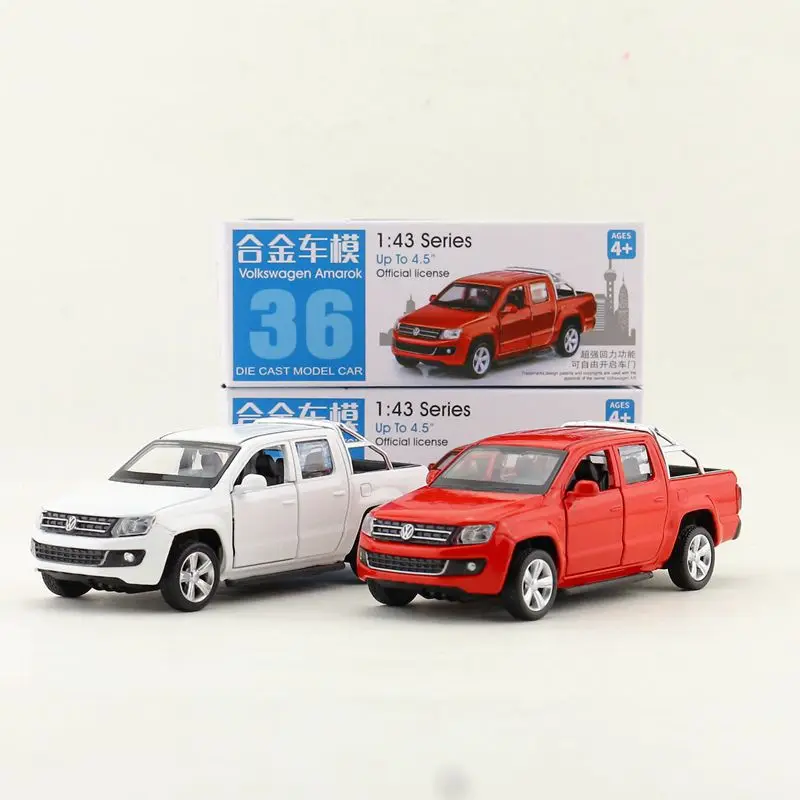 1:46 Масштаб Volkswagen Amarok сплав тяга назад автомобиля литья под давлением
