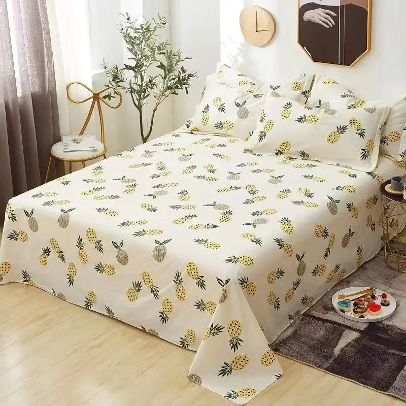 1 шт. хлопок простыня King queen плоский лист 150x200 см простыня мягкие и удобные простыни - Цвет: Bed Sheet-18