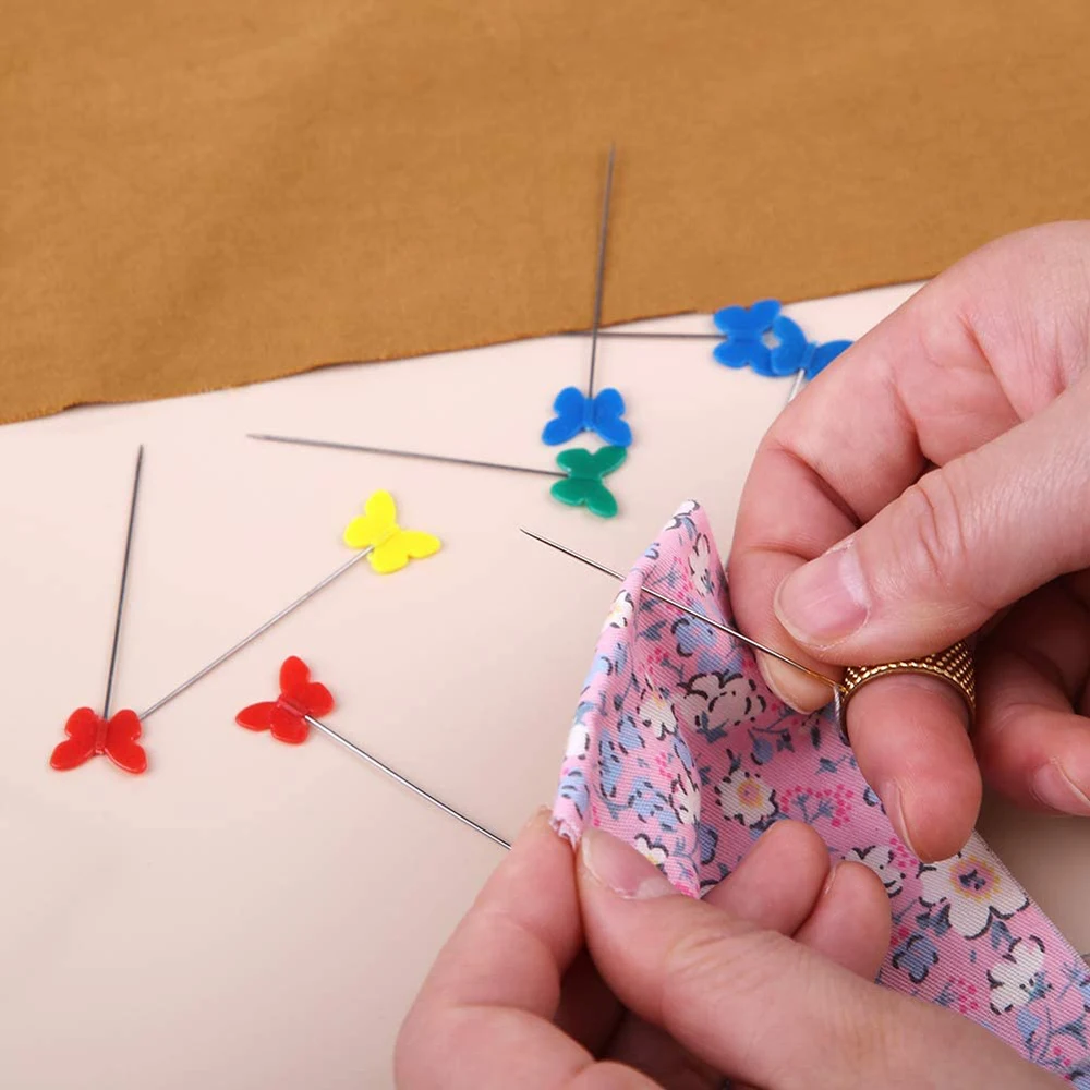 100 шт Бабочка головка швейной шпильки швейная прямые булавки для