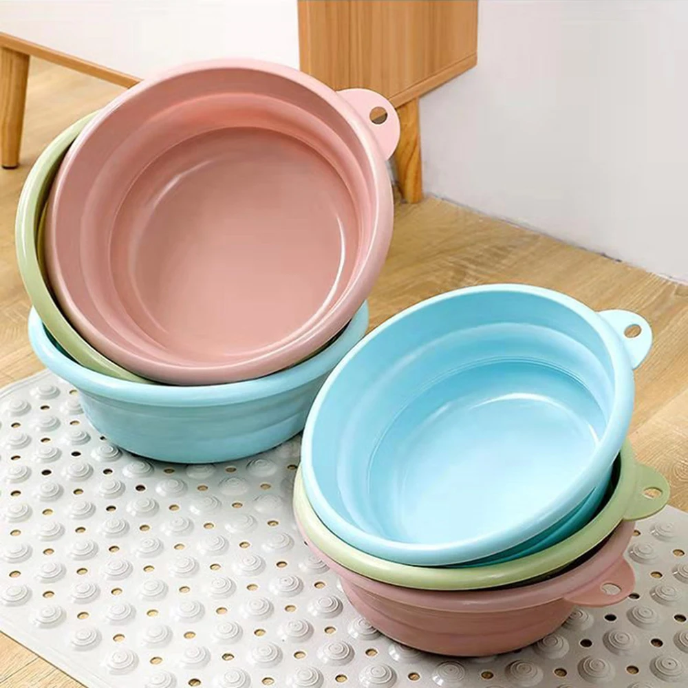 

Multi-Purpose Collapsible Wash Basin Portable Folding Basin Save Storage Space for Home Kit