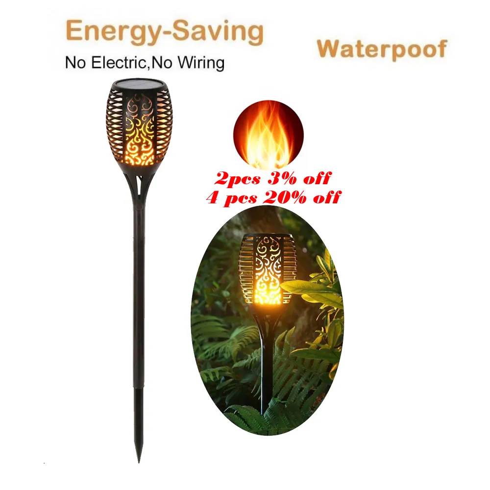 Солнечный водонепроницаемый мерцающий фонарь светильник наружный Ландшафтный