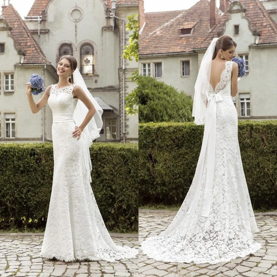 Сексуальное винтажное платье с открытой спиной 2018 модное кружевное свадебное