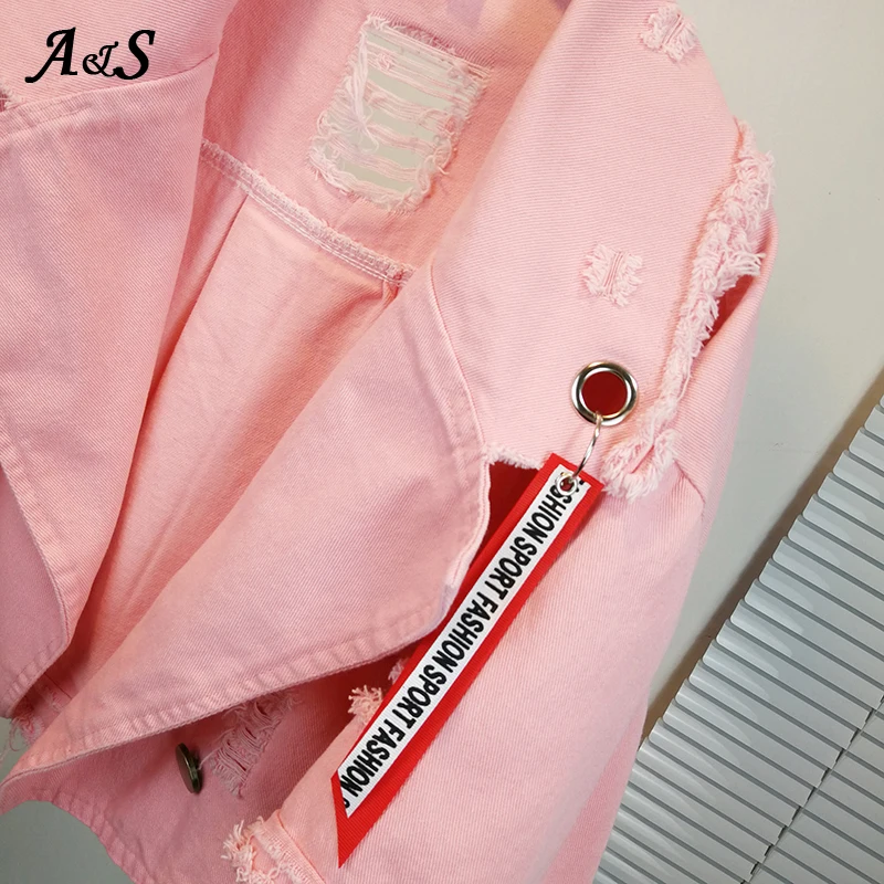

Anbenser Candy Color Pockets Denim Jacket Women Turn-down Collar Loose Casual Vintage Streetwear Coat Female Jenas Coat Female