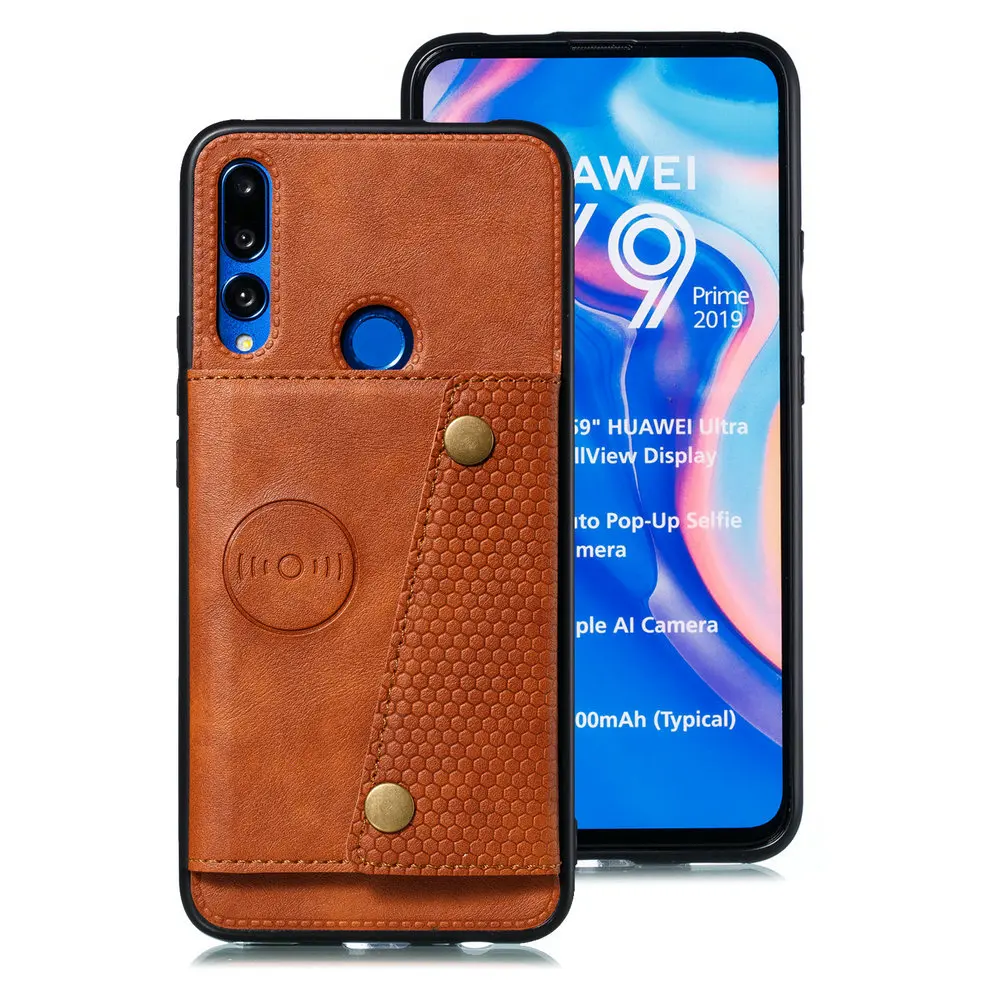 Кожаный чехол книжка с отделением для карт Huawei P Smart Z|Бамперы| |