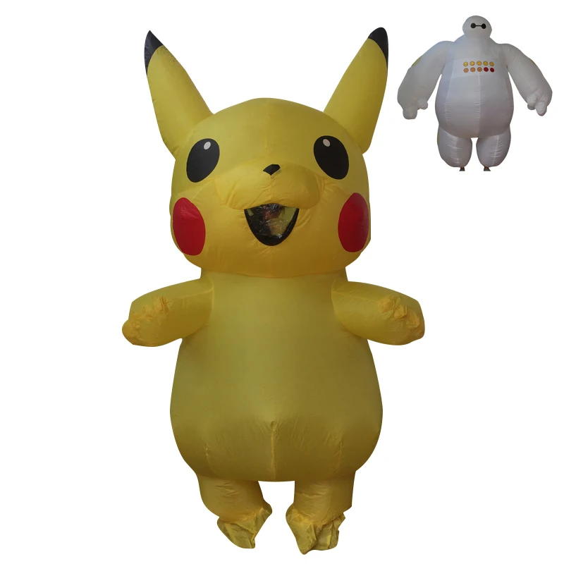 Надувной Костюм Пикачу для женщин мужчин девочек детей взрослых Покемон