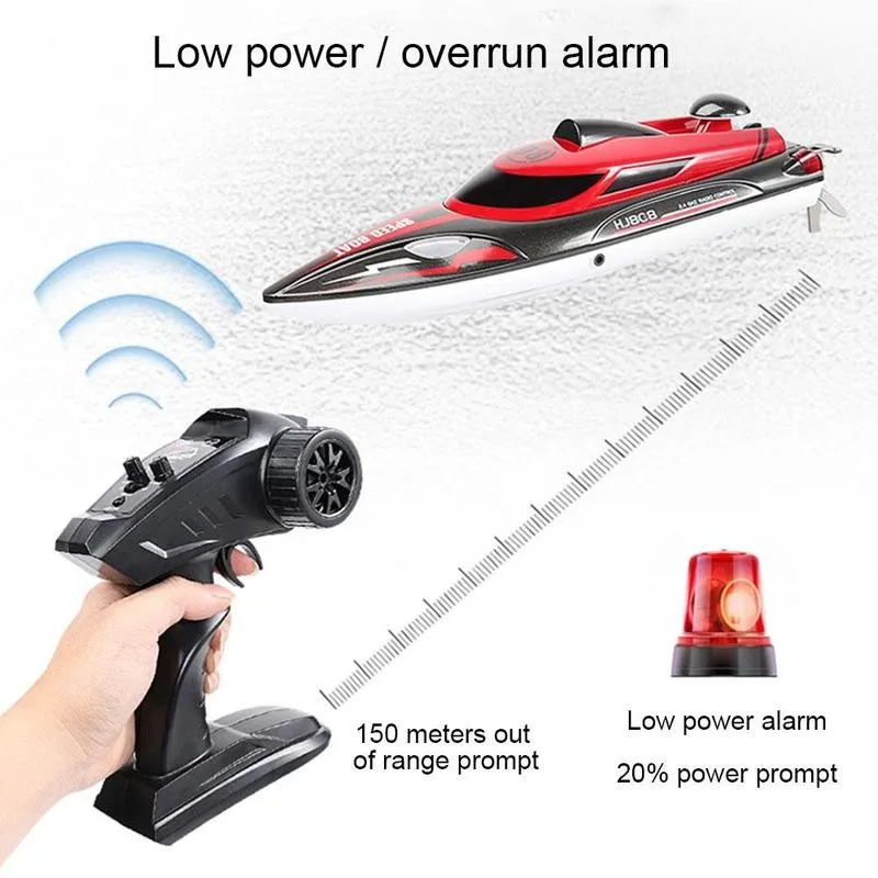 Hj808 Rc Boat 2.4g Quality 25km/h High Speed Remote Control Racing Ship Water Boats Model Children Kids Toy Gift | Игрушки и хобби