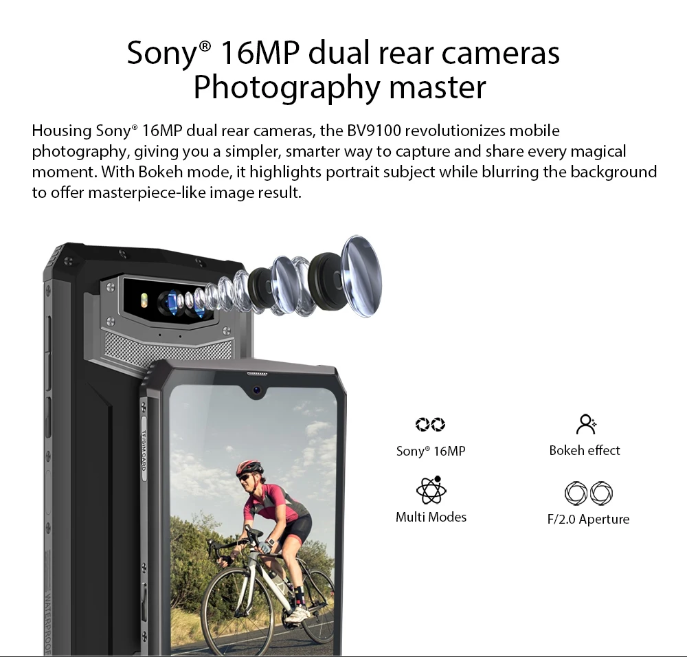 Blackview BV9100 Android 9,0 телефон 6," экран смартфон IP68 прочный MT6765 Восьмиядерный 4 Гб+ 64 Гб 13000 мАч батарея 30 Вт Быстрая зарядка