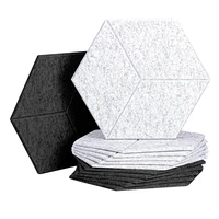 hexagon acoustic panels foam panels 14x13x0 4inch sound proofing padding for wall acoustic treatment for studio office retail